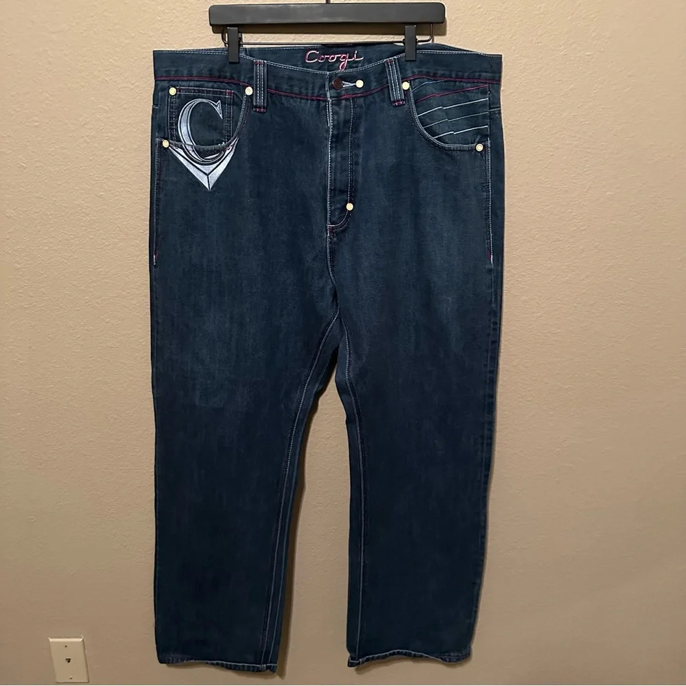 Coogi Men’s Y2K Style Embroidered Jeans - Picture 2 of 3